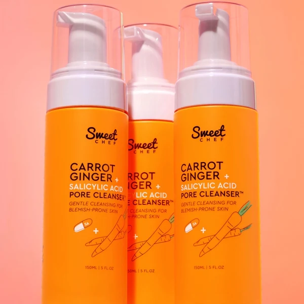SWEET CHEF CARROT GINGER + SALICYLIC ACID PORE CLEANSER